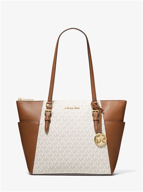 michael kors niah 3 t cc|Charlotte Large Leather and Signature Logo 3.